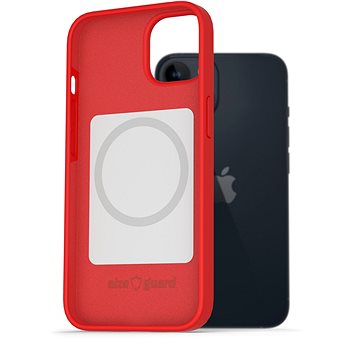 AlzaGuard Magsafe Silicone Case pro iPhone 14 červené (AGD-MFMS0004R)