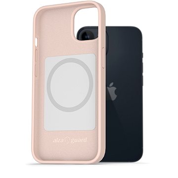 AlzaGuard Magsafe Silicone Case pro iPhone 14 růžové (AGD-MFMS0004P)