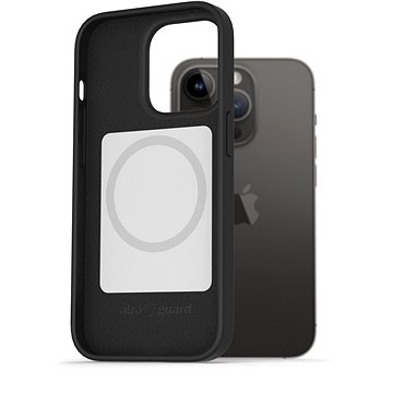 AlzaGuard Magsafe Silicone Case pro iPhone 14 Pro černé (AGD-MFMS0006B)
