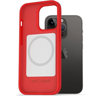 AlzaGuard Magsafe Silicone Case pro iPhone 14 Pro červené (AGD-MFMS0006R)