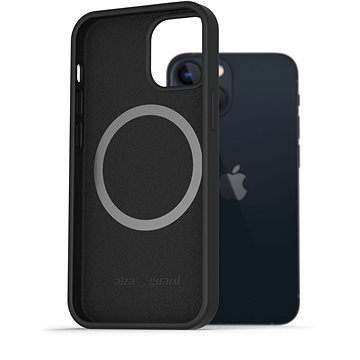 AlzaGuard Magnetic Silicone Case pro iPhone 13 černé (AGD-PCMS0005B)