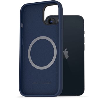 AlzaGuard Magnetic Silicone Case pro iPhone 13 modré (AGD-PCMS0005L)