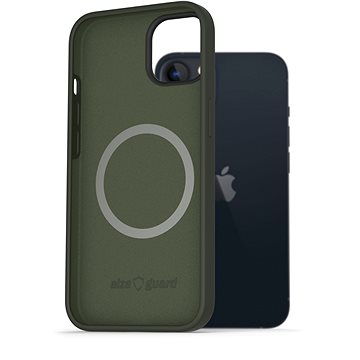 AlzaGuard Magnetic Silicone Case pro iPhone 13 zelené (AGD-PCMS0005E)
