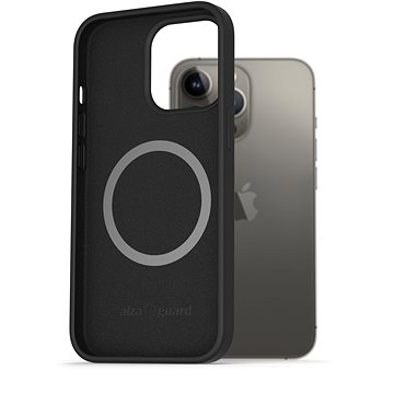 AlzaGuard Magnetic Silicone Case pro iPhone 13 Pro černé (AGD-PCMS0006B)