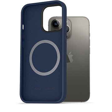 AlzaGuard Magnetic Silicone Case pro iPhone 13 Pro modré (AGD-PCMS0006L)