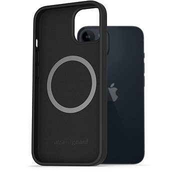 AlzaGuard Magnetic Silicone Case pro iPhone 14 černé (AGD-PCMS0008B)