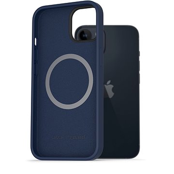 AlzaGuard Magnetic Silicone Case pro iPhone 14 modré (AGD-PCMS0008L)