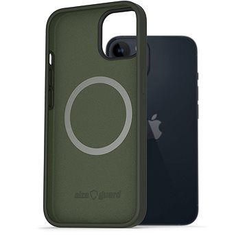 AlzaGuard Magnetic Silicone Case pro iPhone 14 zelené (AGD-PCMS0008E)