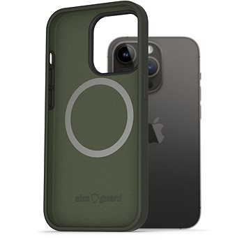 AlzaGuard Magnetic Silicone Case pro iPhone 14 Pro zelené (AGD-PCMS0010E)