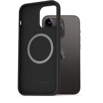 AlzaGuard Magnetic Silicone Case pro iPhone 14 Pro Max černé (AGD-PCMS0011B)
