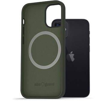 AlzaGuard Magnetic Silicone Case pro iPhone 12 Mini zelené (AGD-PCMS001E)