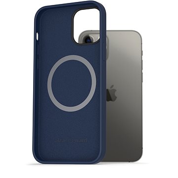 AlzaGuard Magnetic Silicone Case pro iPhone 12 / 12 Pro modré (AGD-PCMS002L)