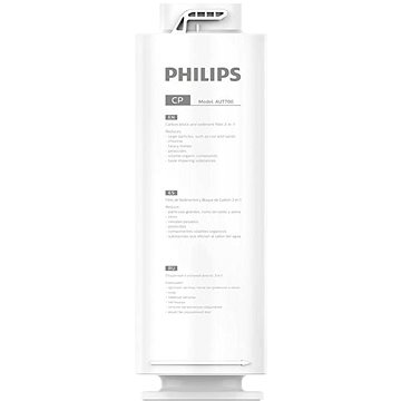 Philips náhradní filtr AUT706, mikrofiltrace, aktivní uhlí + polyfenylenová memb odstraní částice >1 (AUT706/10)