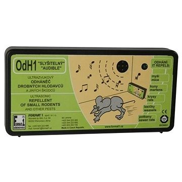Format1 OdH1/s, Slyšitelný odháněč na myši, plašič kun pro dům a chatu, 100 m2 (OdH1/s)