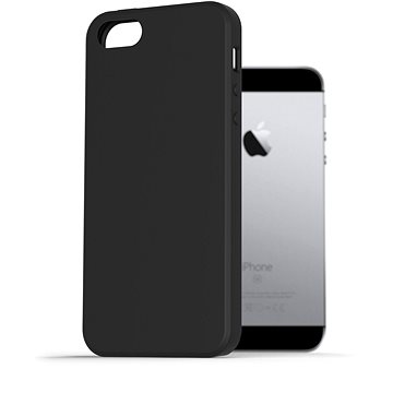 AlzaGuard Premium Liquid Silicone Case pro iPhone 5 / 5S / SE černé (AGD-PCS0002B)