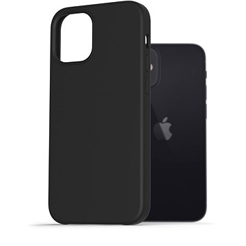 AlzaGuard Premium Liquid Silicone Case pro iPhone 12 mini černé (AGD-PCS0009B)
