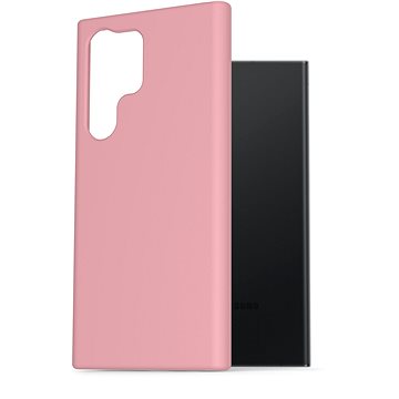 AlzaGuard Premium Liquid Silicone Case pro Samsung Galaxy S23 Ultra 5G růžové (AGD-PCS0121P)