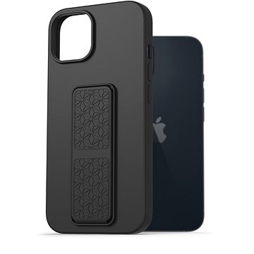 AlzaGuard Liquid Silicone Case with Stand pro iPhone 14 černé (AGD-PCSS0029B)