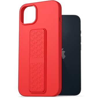 AlzaGuard Liquid Silicone Case with Stand pro iPhone 14 Plus červené (AGD-PCSS0030R)