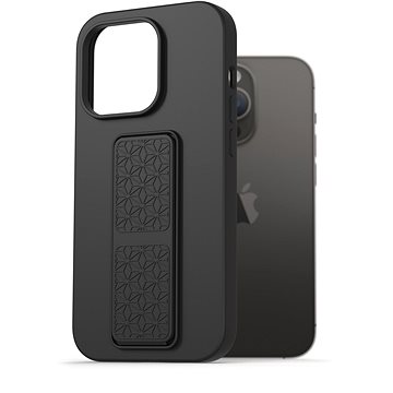 AlzaGuard Liquid Silicone Case with Stand pro iPhone 14 Pro černé (AGD-PCSS0031B)