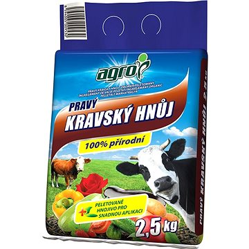 AGRO Pravý kravský hnůj 2,5 kg (000778)