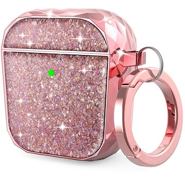 AhaStyle Glitter protection Airpods 1&2 case pink (PT119-A-Pink)