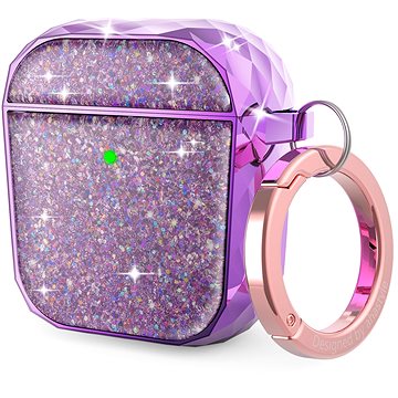 AhaStyle Glitter protection Airpods 1&2 case purple (PT119-A-Purple)
