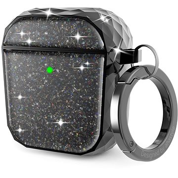 AhaStyle Glitter protection Airpods 1&2 case black (PT119-A-Black)