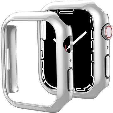 AhaStyle Premium PC Matte Electroplated pro Apple Watch 7 41mm Silver 2ks (WG59-D-41MM-silver)
