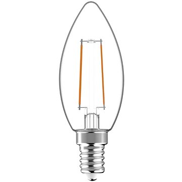 AVIDE Prémiová retro LED žárovka svíčka E14 2,5W 250lm teplá, filament, ekv. 25W, 3 roky (ABLFC14WW-2.5W)