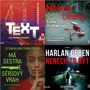 Balíček audioknih 4 světových detektivních románů současnosti za výhodnou cenu