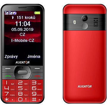 ALIGATOR A900 GPS Senior červený (A900R)