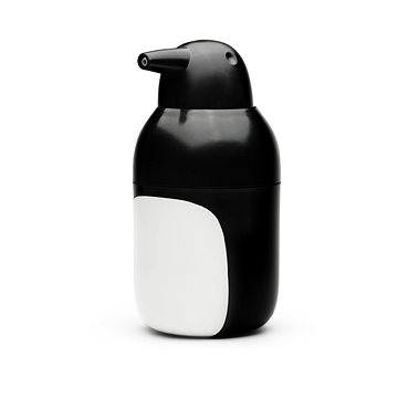 Qualy Penquin, 300ml, recyklovaný PET, bílý/černý (QL10351-BK-WH)