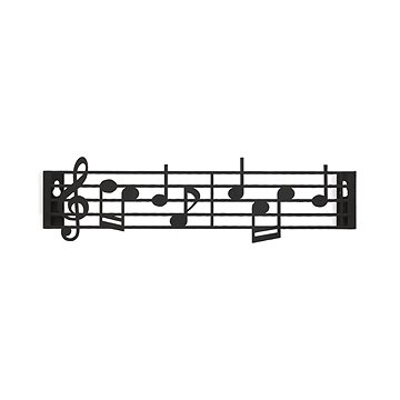 Balvi Music 27445, kov, š.21 cm, černý (27445)