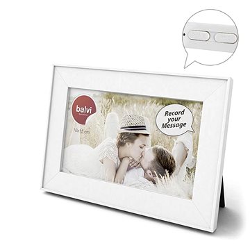 Balvi Fotorámeček Frame Message 25803, plast, 10×15cm, nahrávání vzkazů (25803)