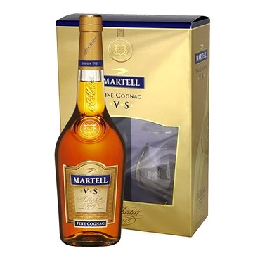 Martell VS fine cognac 0,7l 40% + 2 sklo GB (3219820003581)