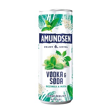 Amundsen Vodka & Soda Bezinka a Máta 0,25l 6% (8594005023192)