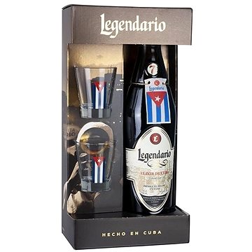 Legendario Elixir De Cuba 7Y 0,7l 34% + 2x sklo GB (8437012208391)