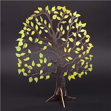 AMADEA Dřevěný 3D strom barevný, výška 23 cm (81428-0B)