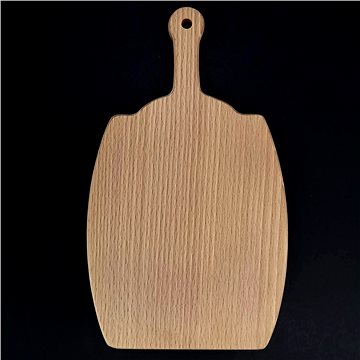 AMADEA Dřevěné prkénko ve tvaru sudu, masivní dřevo, 25x14,6x1,1 cm (30122-0B)