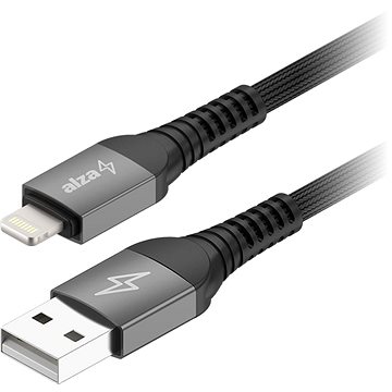 AlzaPower AluCore Ultra Durable USB-A to Lightning (C189) 1m tmavě šedý (APW-CBSMFI18901B)