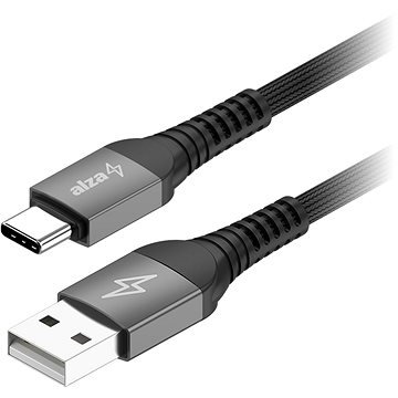 AlzaPower AluCore Ultra Durable USB-A to USB-C 2.0 PD 1m tmavě šedý (APW-CBSTC2001B)
