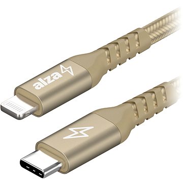 AlzaPower Alucore USB-C to Lightning MFi 0.5m zlatý (APW-CBMFI94005G)