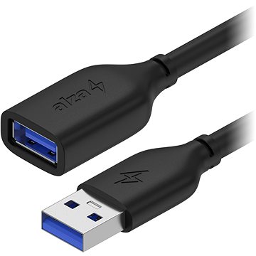 AlzaPower Core USB-A (M) to USB-A (F) 3.0, 0.5m černý (APW-CBAMAF305B)