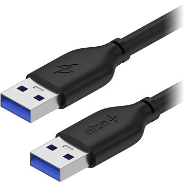 AlzaPower Core USB-A (M) to USB-A (M) 3.0, 0.5m černý (APW-CBAMAM305B)
