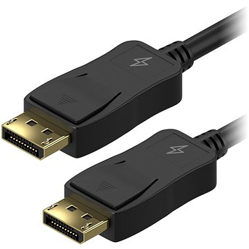 AlzaPower DisplayPort (M) na DisplayPort (M) propojovací stíněný 2m černý (APW-CBDP120B)