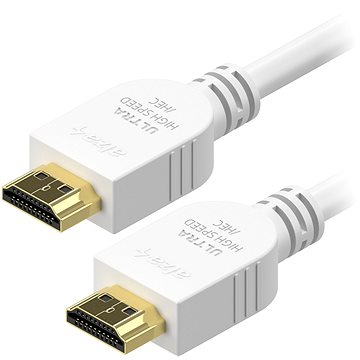 AlzaPower Core Premium HDMI 2.1 High Speed 8K 1m bílý (APW-CBHD21S010W)
