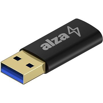 AlzaPower USB-A (M) na USB-C 3.2 (F) černá (APW-ADTATC1B)