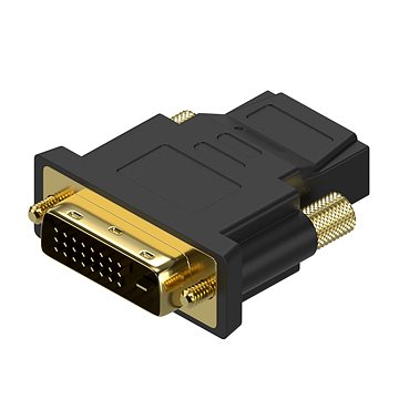 AlzaPower DVI-D (24+1) (M) na HDMI (F) (APW-ADDVHD01B)