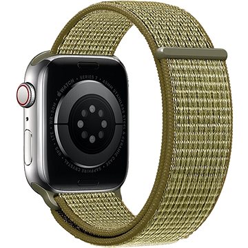 Eternico Airy pro Apple Watch 42mm / 44mm / 45mm / Ultra 49mm Green Fig and Brown edge (AET-AWAY-GrFiB-42)